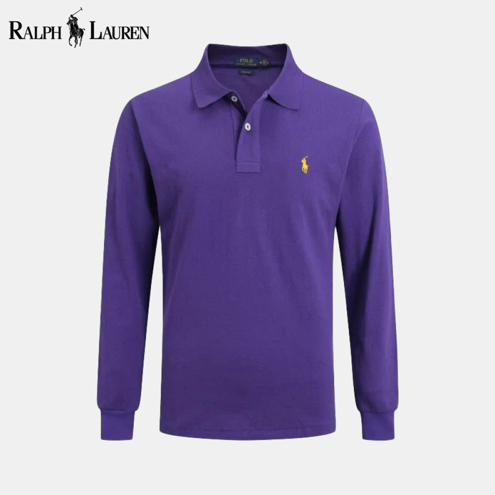 RL Long Slim Fit Dress Shirt Purple / S RL Long Slim Fit Dress Shirt
