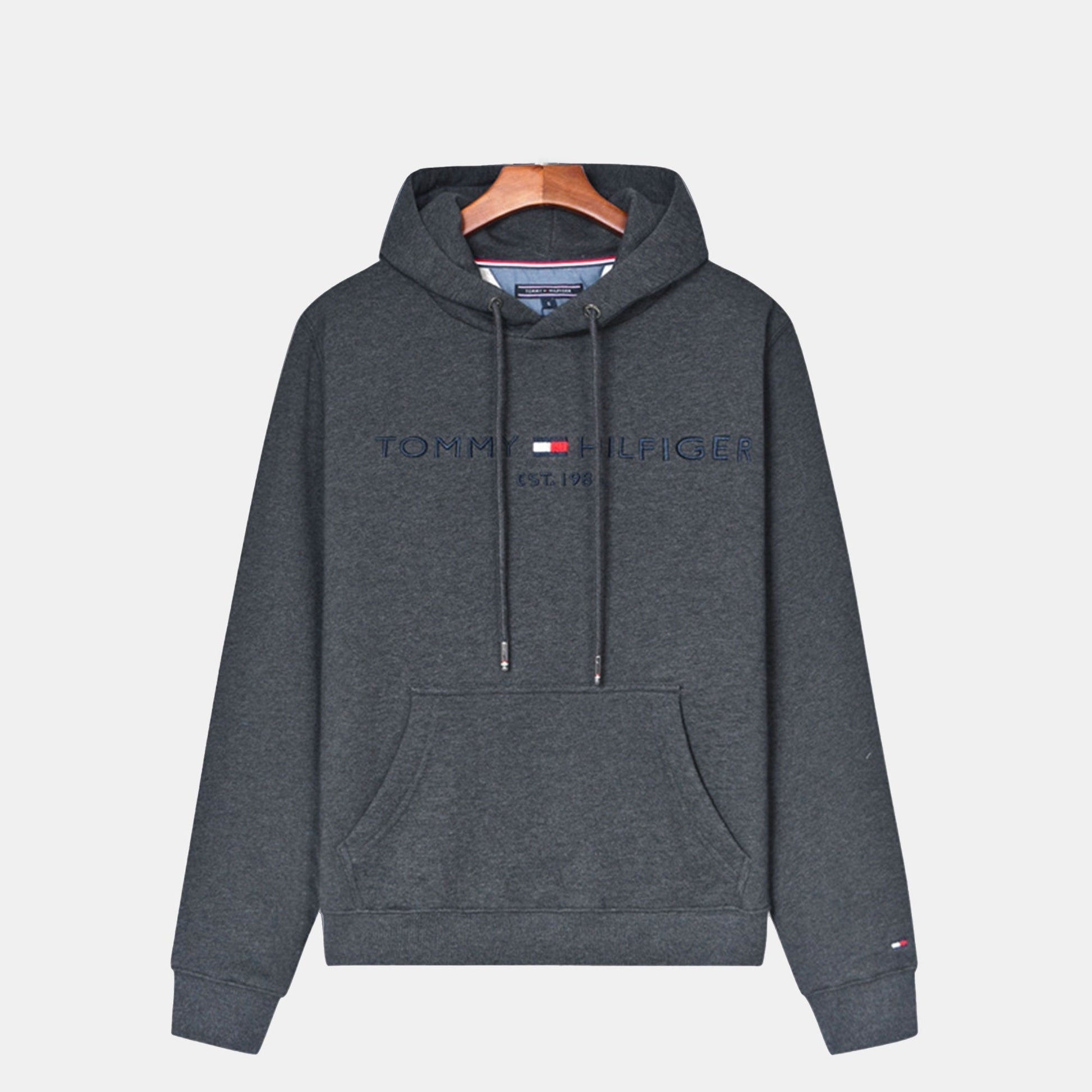 TH Premium Cotton Hoodie Dark Gray / S TH Premium Cotton Hoodie