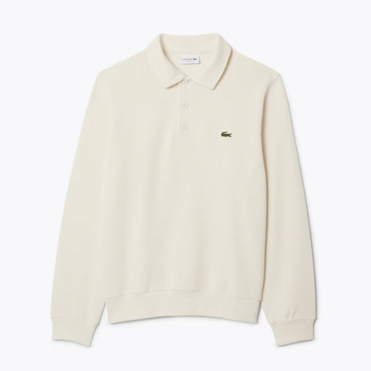 LC Ribbed Cotton Polo Collar Sweatshirt