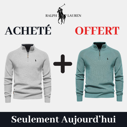 RL 1+1 Zip Neck Sweater (CLEARANCE)