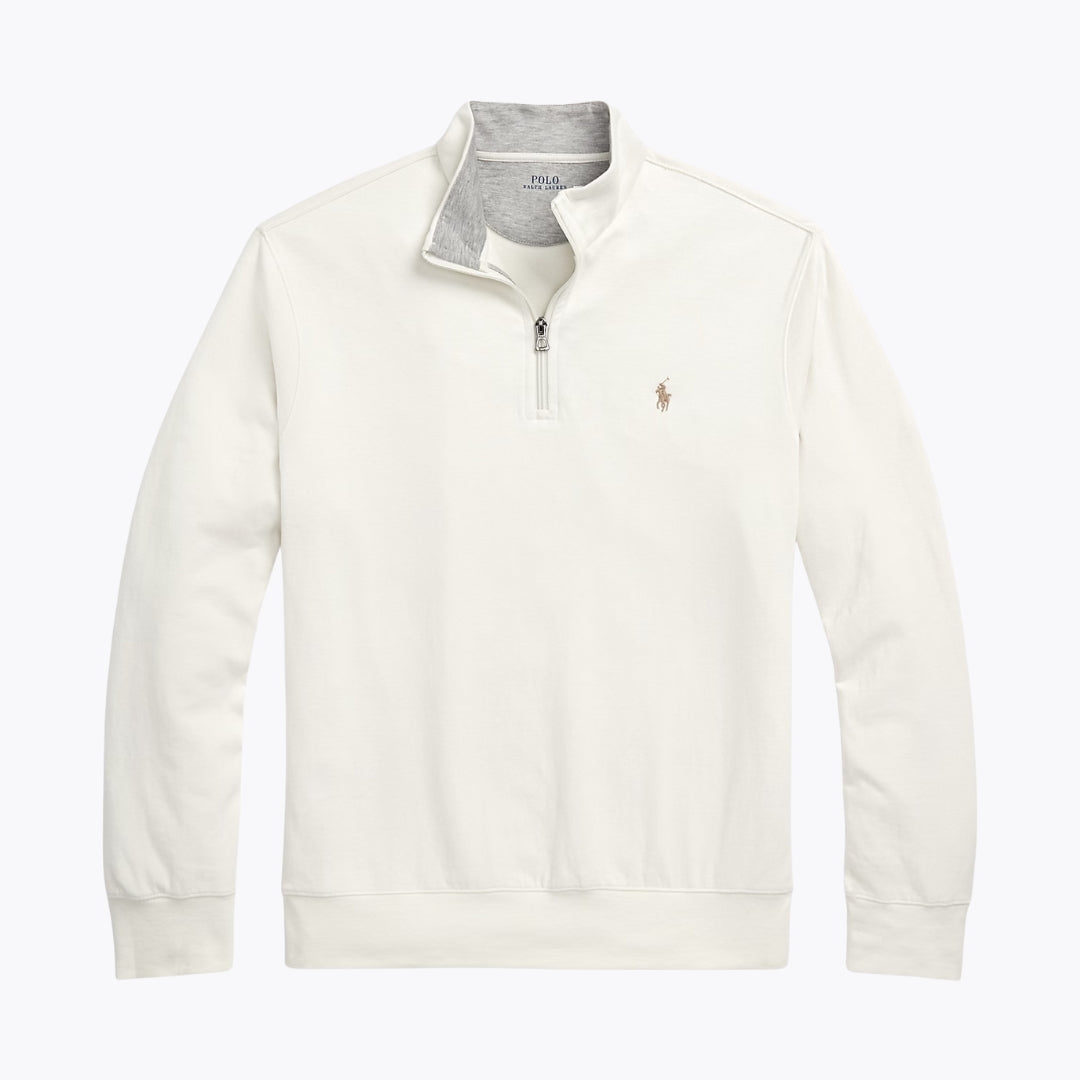 RL Luxury Jersey Quarter-Zip Pullover