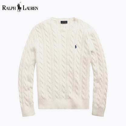 RL Cable-Knit Cotton Jumper Cream / S RL Cable-Knit Cotton Jumper