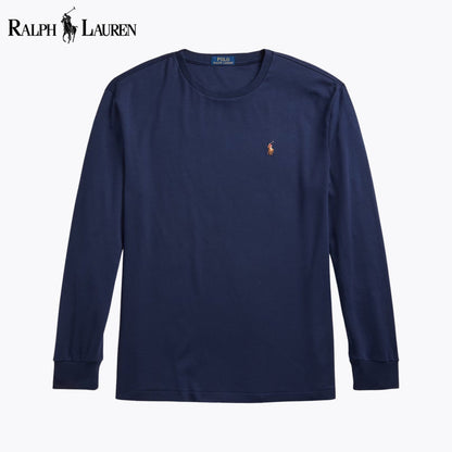 RL Classic Fit Soft Cotton Crewneck T-Shirt Blue Navy / S RL Classic Fit Soft Cotton Crewneck T-Shirt