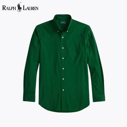 RL Classic Fit Stretch Poplin Shirt Green / S RL Classic Fit Stretch Poplin Shirt