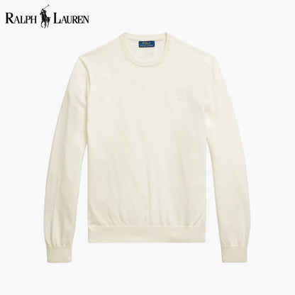 RL Cotton-Cashmere Crewneck Jumper Cream / S RL Cotton-Cashmere Crewneck Jumper