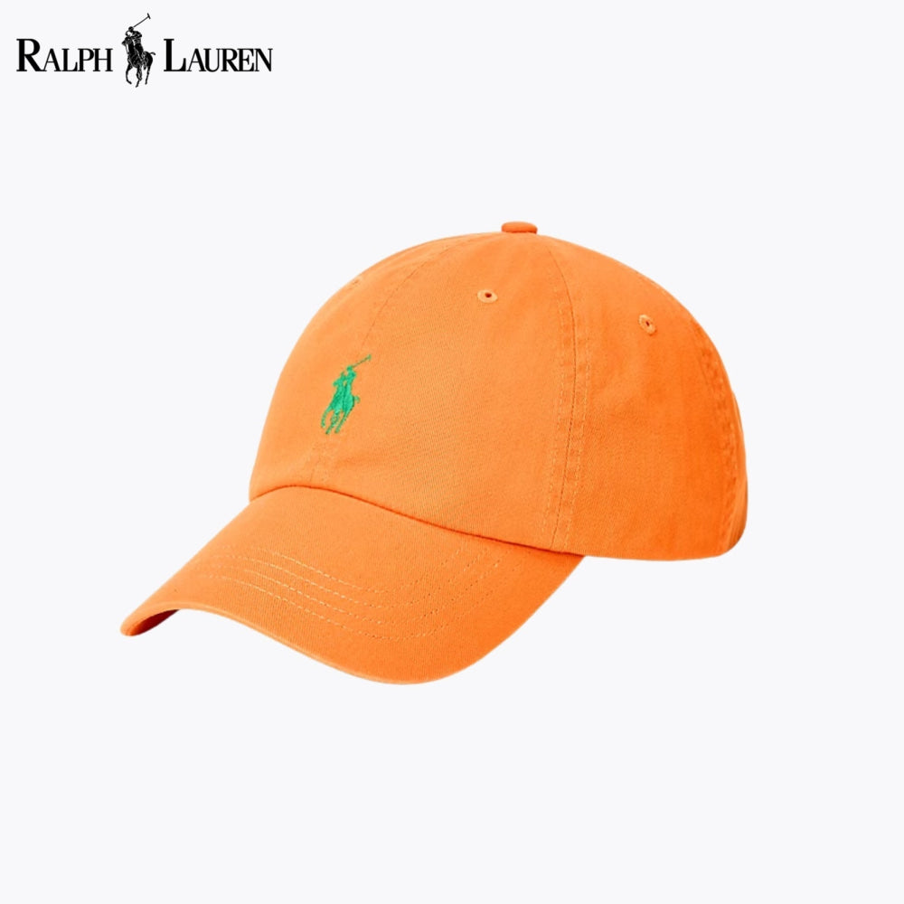 RL Cotton Chino Ball Cap Orange RL Cotton Chino Ball Cap