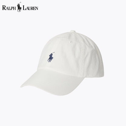 RL Cotton Chino Ball Cap White RL Cotton Chino Ball Cap