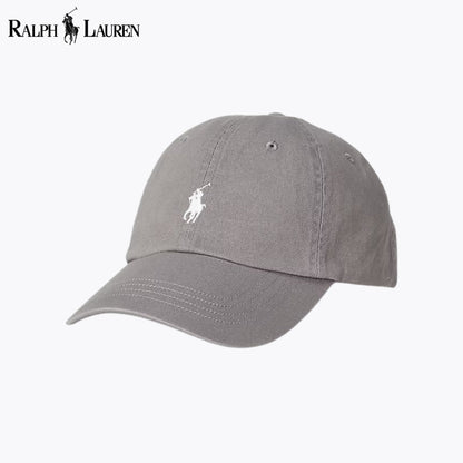 RL Cotton Chino Baseball Cap Grey RL Cotton Chino Baseball Cap