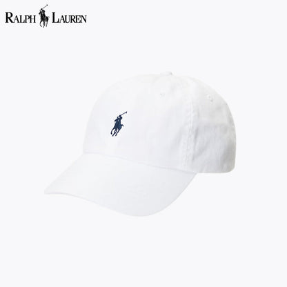 RL Cotton Chino Baseball Cap White RL Cotton Chino Baseball Cap