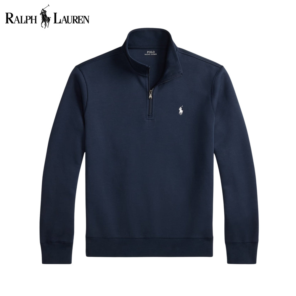 RL Double-Knit Mockneck Pullover Aviator Navy / S RL Double-Knit Mockneck Pullover