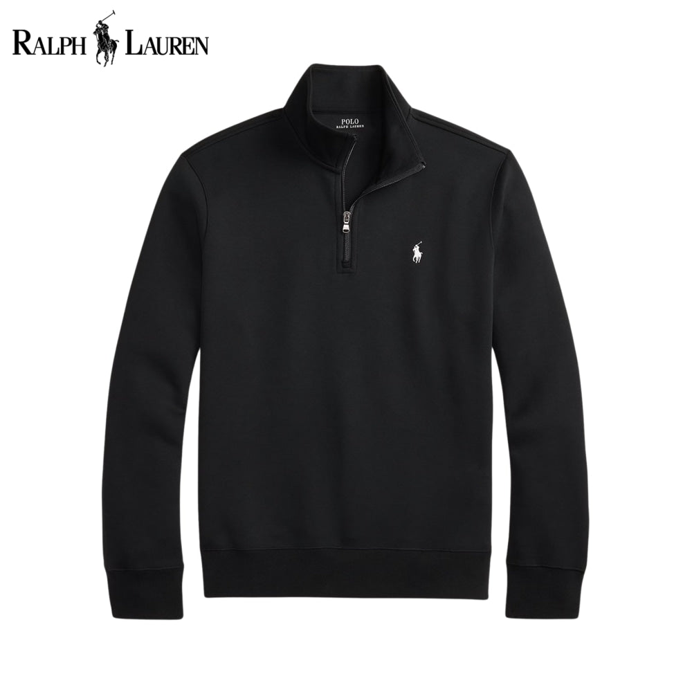 RL Double-Knit Mockneck Pullover Black / S RL Double-Knit Mockneck Pullover