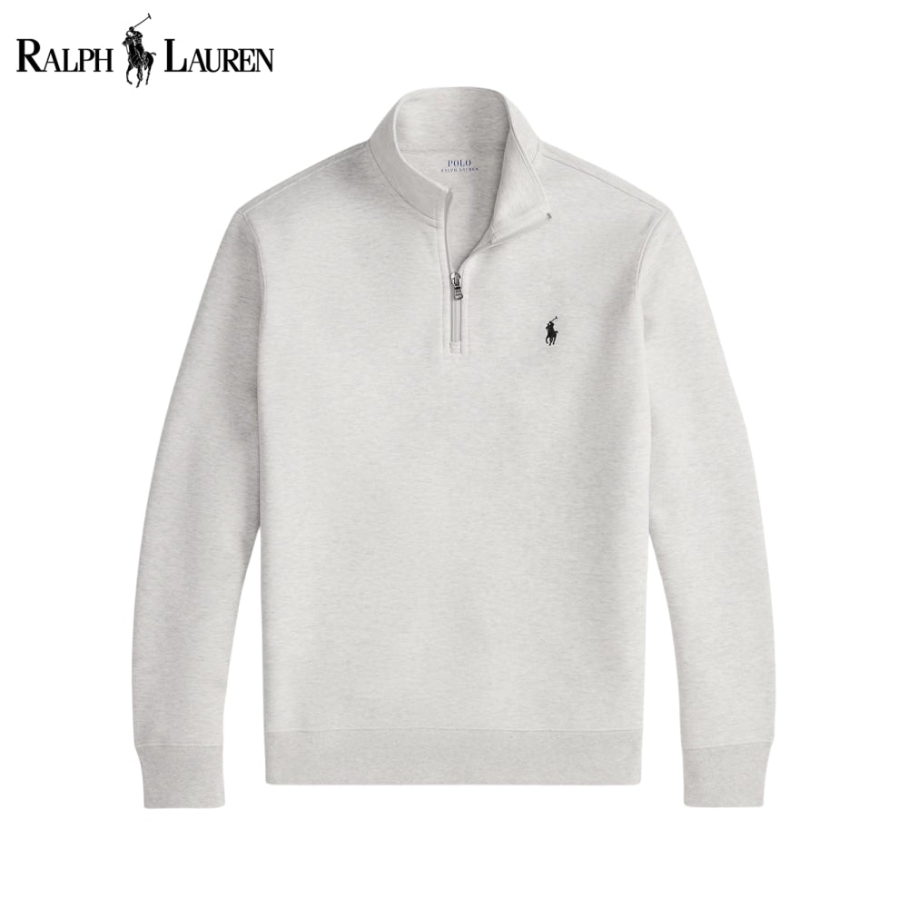 RL Double-Knit Mockneck Pullover Light Sport Heather / S RL Double-Knit Mockneck Pullover