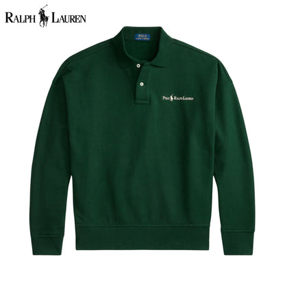 RL Logo Collared Sweatshirt Pine Green / S RL Logo Collared Sweatshirt