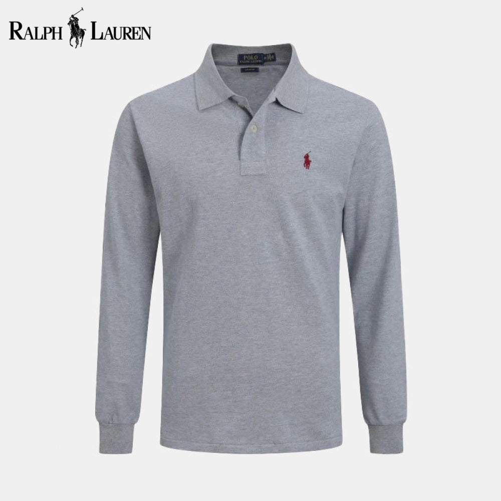 RL Long Slim Fit Dress Shirt Gray / S RL Long Slim Fit Dress Shirt