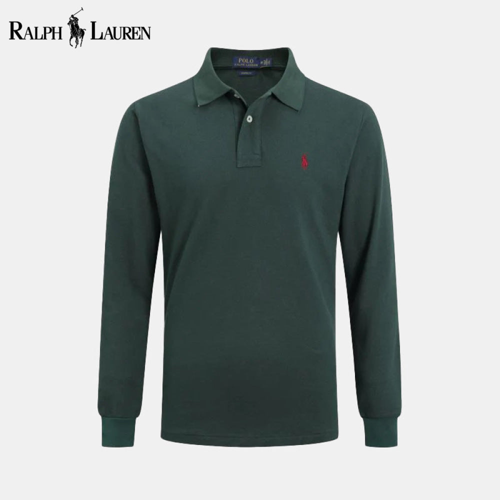 RL Long Slim Fit Dress Shirt Green / S RL Long Slim Fit Dress Shirt