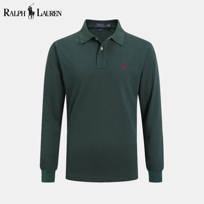 RL Long Slim Fit Dress Shirt Green / S RL Long Slim Fit Dress Shirt