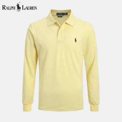 RL Long Slim Fit Dress Shirt Yellow / S RL Long Slim Fit Dress Shirt