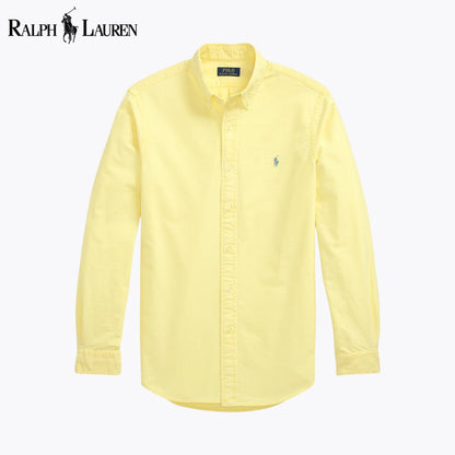 RL Slim Fit Garment-Dyed Oxford Shirt Yellow / S RL Slim Fit Garment-Dyed Oxford Shirt