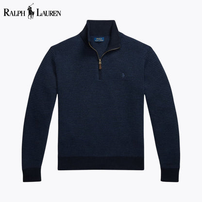 RL Washable Wool Quarter-Zip Sweater Blue Navy / S RL Washable Wool Quarter-Zip Sweater